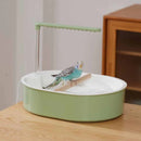 AquaFlow™ Automatic Bird Bathtub with Running Water – USB Electric Shower Box for Parrots & Cockatiels