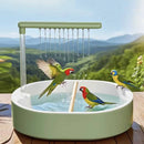 AquaFlow™ Automatic Bird Bathtub with Running Water – USB Electric Shower Box for Parrots & Cockatiels
