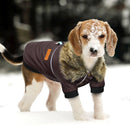 Urban-Rider™ Vegan Leather Jacket: Windproof Winter Coat for Small & Medium Dogs