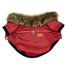 Urban-Rider™ Vegan Leather Jacket: Windproof Winter Coat for Small & Medium Dogs