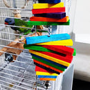 ChromePerch™ Rainbow Wood Bird Chew Toy