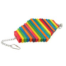 ChromePerch™ Rainbow Wood Bird Chew Toy