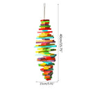ChromePerch™ Rainbow Wood Bird Chew Toy