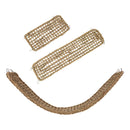 GrassWeave™ Parrot Climbing Rope Ladder & Seagrass Hammock – 4-Hook Hanging Foraging Mat for Birds