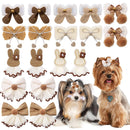 BowGlam™ 50-Pack Lace Ball Bowknot Dog Hair Clips – Cute Grooming Accessories for Small Dogs
