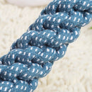 TwistRope™ Double-Ring Cotton Dog Rope Toy – Durable Bite-Resistant Tug & Dental Chew for Medium to Large Dogs