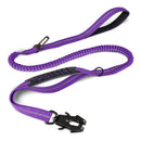 Tactical Shock-Absorbing Bungee Leash: Heavy-Duty Reflective Lead with Integrated Car Seatbelt
