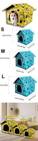 OutdoorHaven™ Waterproof Foldable Cat House