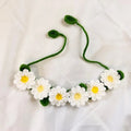 DaisyKnit™ Hand-Knitted Daisy Pet Necklace