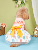 EasterTutu™ Happy Easter Bunny Dog Dress – Tutu Skirt with Bowknot for Small Dogs & Cats