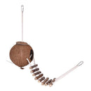 CocoNest™ Natural Coconut Shell Bird House – Nesting Hideaway with Ladder for Small Birds
