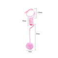 SpringBounce™ Colored Spring Cat Teaser Ball – Self-Exciting Suction Cup Hanging Toy with Rabbit Fur