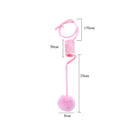 SpringBounce™ Colored Spring Cat Teaser Ball – Self-Exciting Suction Cup Hanging Toy with Rabbit Fur