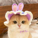 FloralCrown™ Knitted Flower Cat Hat
