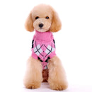 ArgyleKnit™ Crochet Argyle Dog Sweater – Warm Knitted Autumn/Winter Clothes for Small Dogs & Cats