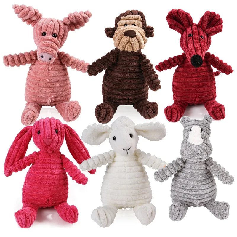 Dura-Plush™ Corduroy Molar Toy: Interactive Dental Health & Anxiety Relief for Dogs