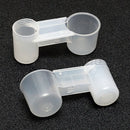 HydroSip™ Transparent Bird Drinker Cups – 10-Pack Plastic Cage Water Feeders for Parrots & Pigeons