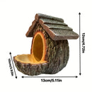 NestHaven™ Natural Bark Bird House – Weatherproof Hanging Nest & Garden Feeder for Wild Birds