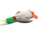 Quack-Tough™ Corduroy Duck: Interactive Squeaky Toy with Dental Chew Rope