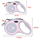 Holapet PawPrint™ Retractable Dog & Cat Leash – 3m/5m Nylon Rope for Walking, Hiking & Outdoor Travel
