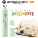 DualSpeed™ Electric Pet Nail Grinder – 2-Speed USB Rechargeable Trimmer with Diamond Wheel for Dogs & Cats