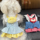 LacePrincess™ Lace Harness Dress for Small Dogs & Cats – Princess Vest with Bow, Pearl & Denim Skirt (XS–XL)