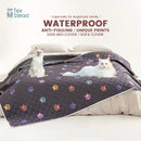Shield-Flow™ Reversible Leakproof Mat: Waterproof Protective Cover for Pets & Kids