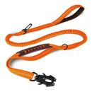 Tactical Shock-Absorbing Bungee Leash: Heavy-Duty Reflective Lead with Integrated Car Seatbelt