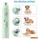 DualSpeed™ Electric Pet Nail Grinder – 2-Speed USB Rechargeable Trimmer with Diamond Wheel for Dogs & Cats