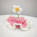 FloralCrown™ Knitted Flower Cat Hat