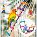 WoodPlay™ 11-Piece Parrot Toy Set – Chewable Wood Swing, Bite Bridge & Bead Cage Toys for Birds