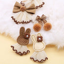 BowGlam™ 50-Pack Lace Ball Bowknot Dog Hair Clips – Cute Grooming Accessories for Small Dogs