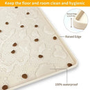 Pure-Floor™ Waterproof Silicone Pet Mat: Mess-Proof Food & Water Placemat with Raised Edges