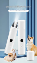 QuietGrind™ Electric Pet Nail Grinder – Quiet USB Rechargeable Claw Trimmer with LED Light & Safety Guard