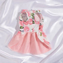 FloralTulle™ Dog Princess Dress – Elegant Bowknot Floral Tulle Party Dress for Small Dogs (Spring/Summer)