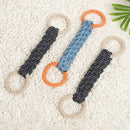 TwistRope™ Double-Ring Cotton Dog Rope Toy – Durable Bite-Resistant Tug & Dental Chew for Medium to Large Dogs