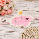 FloralCrown™ Knitted Flower Cat Hat