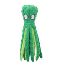 OctoSqueeze™ No-Stuffing Crinkle Octopus Dog Toy – Squeaky Plush for Puppy Teething & Interactive Play