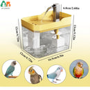 ATUBAN AquaShower™ Automatic Parakeet Bird Bath with Pump – Indoor Fountain Bathtub with Running Water