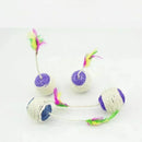 SisalSphere™ Sisal Scratching Ball Cat Toy – Interactive Training Teaser with Feather for Kittens
