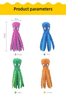 OctoSqueeze™ No-Stuffing Crinkle Octopus Dog Toy – Squeaky Plush for Puppy Teething & Interactive Play