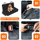 HammockGuard™ Waterproof Dog Car Seat Cover – Hammock Style with Shoulder Straps & Seatbelt