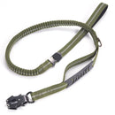 Tactical Shock-Absorbing Bungee Leash: Heavy-Duty Reflective Lead with Integrated Car Seatbelt