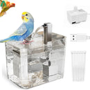 ATUBAN AquaShower™ Automatic Parakeet Bird Bath with Pump – Indoor Fountain Bathtub with Running Water