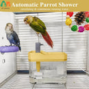 ATUBAN AquaShower™ Automatic Parakeet Bird Bath with Pump – Indoor Fountain Bathtub with Running Water