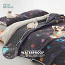 Shield-Flow™ Reversible Leakproof Mat: Waterproof Protective Cover for Pets & Kids