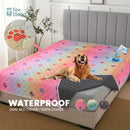 Shield-Flow™ Reversible Leakproof Mat: Waterproof Protective Cover for Pets & Kids