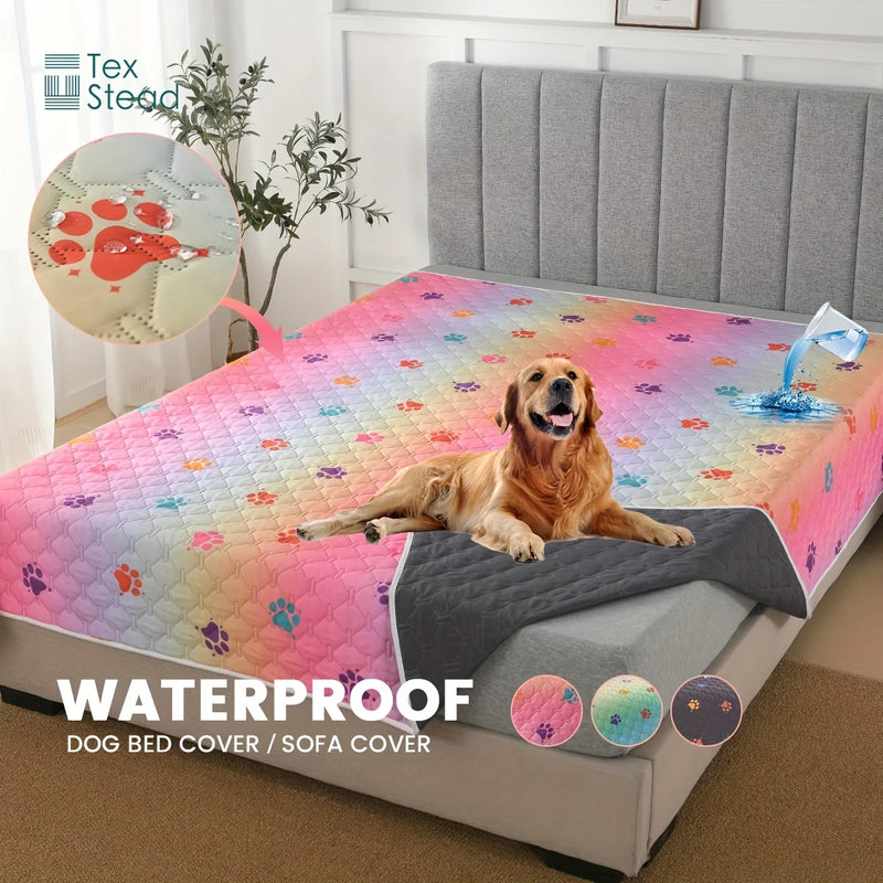Shield-Flow™ Reversible Leakproof Mat: Waterproof Protective Cover for Pets & Kids