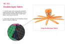 OctoSqueeze™ No-Stuffing Crinkle Octopus Dog Toy – Squeaky Plush for Puppy Teething & Interactive Play