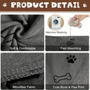 DryPaw™ Quick-Drying Microfiber Pet Towel – Ultra-Absorbent Bath & Car Wipe for Dogs